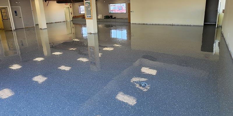 Simax Epoxy Solutions - Partial Flake Epoxy Flooring